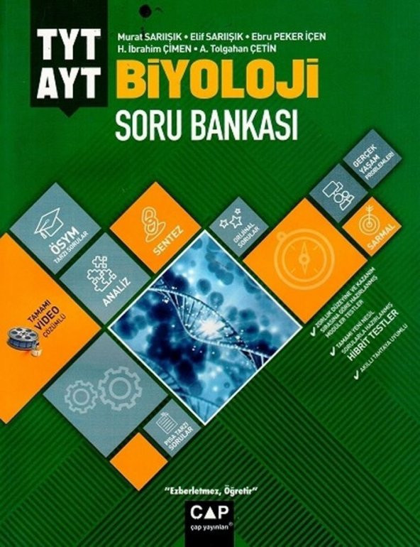 Çap Yayınları TYT AYT Biyoloji Soru Bankası - 1