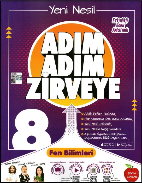 Newton Yayınları 8. Sınıf LGS Fen Bilimleri Adım Adım Zirveye Soru Bankası