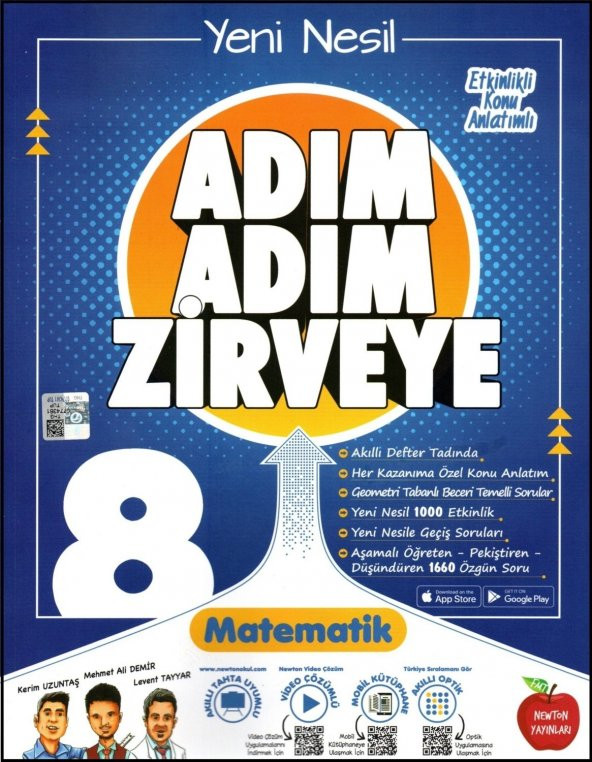 Newton Yayınları 8. Sınıf LGS Matematik Adım Adım Zirveye Soru Bankası ürün görseli 1