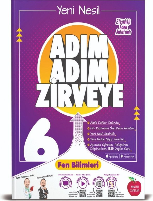 Newton Yayınları 6.sınıf Fen Bilimleri Adım Adım Zirveye Soru Bankası