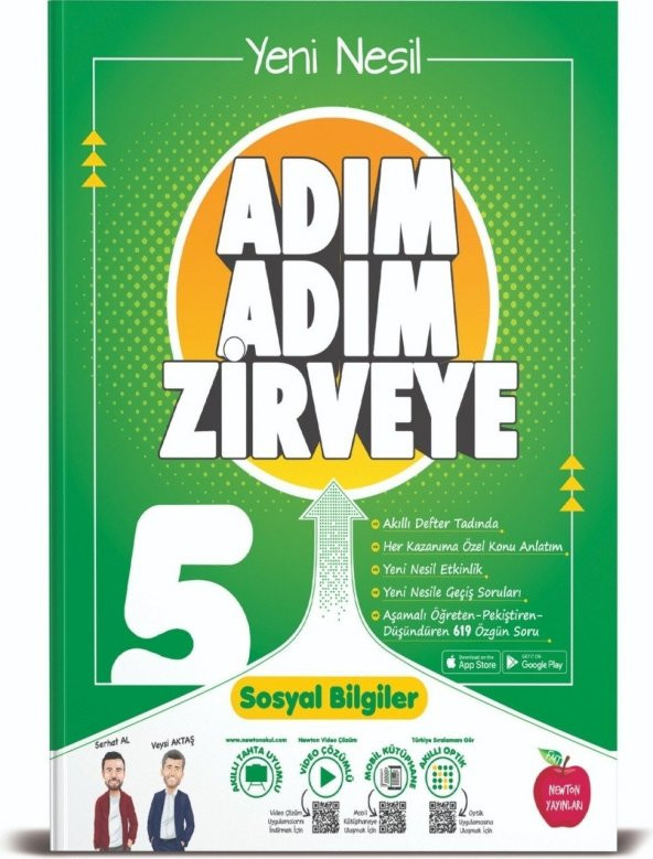 Newton Yayınları 5.sınıf Sosyal Bilgiler Adım Adım Zirveye Soru Bankası