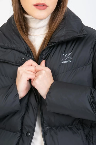 Kinetix Candy Coat Siyah Günlük Kadın Şişme Mont - 3