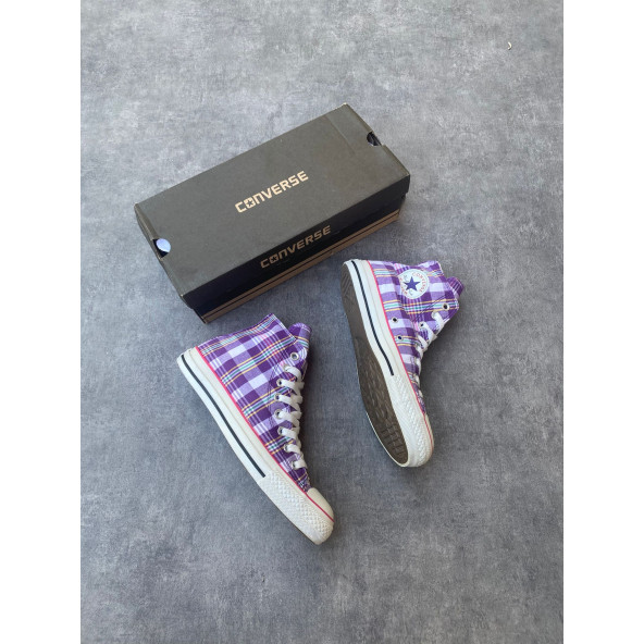 Converse Mor Desenli Spor Ayakkabı - 4