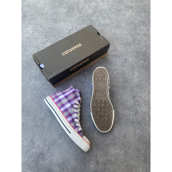 Converse Mor Desenli Spor Ayakkabı - 5
