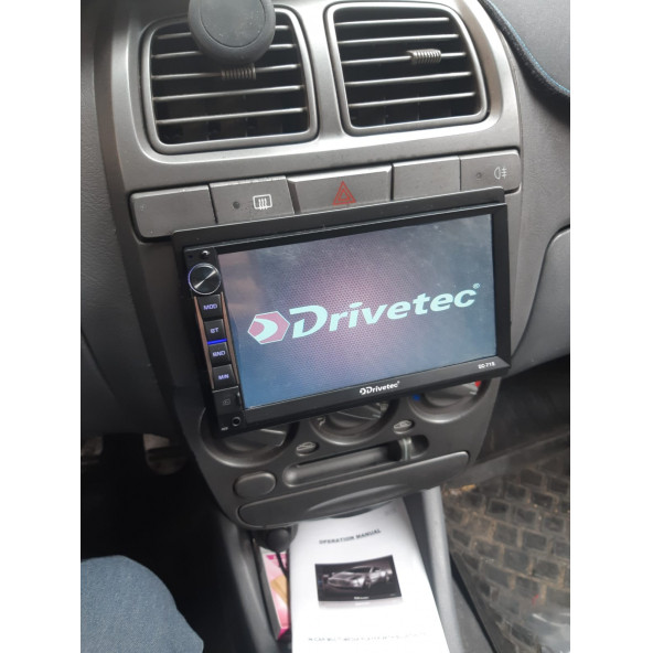 İnce Kasa Double Teyp 7 inç USB- Bluetooth- 4x60 watt - 8