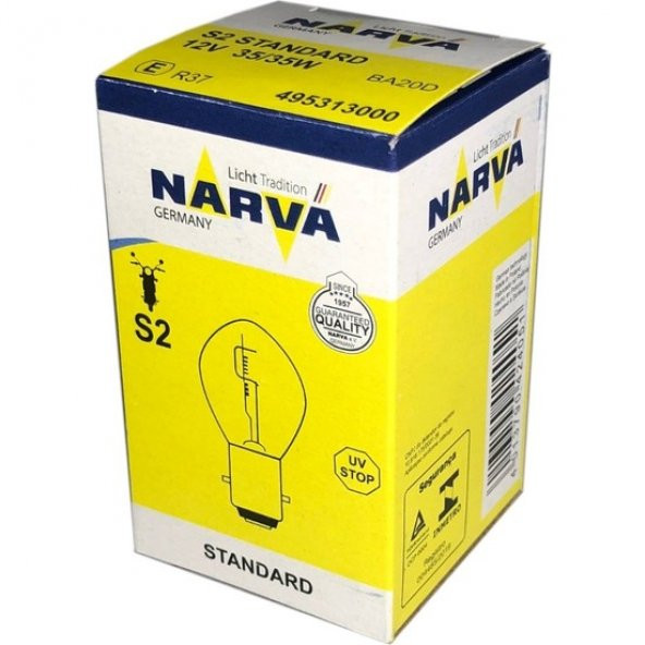Motosiklet Far Ampul 12V 35/35W S2 Narva - 4