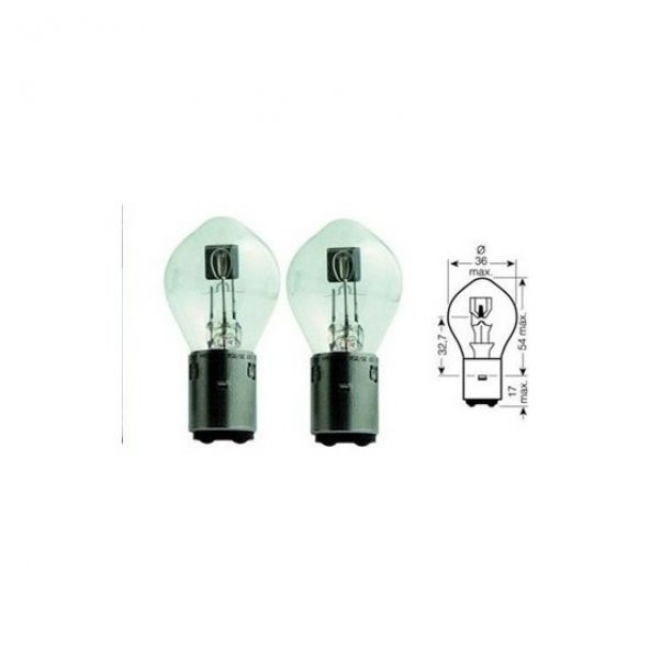 Motosiklet Far Ampul 12V 35/35W S2 Narva - 5
