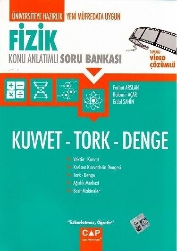 Çap Yayınları Fizik Kuvvet Tork Denge Konu Anlatımlı Soru Bankası