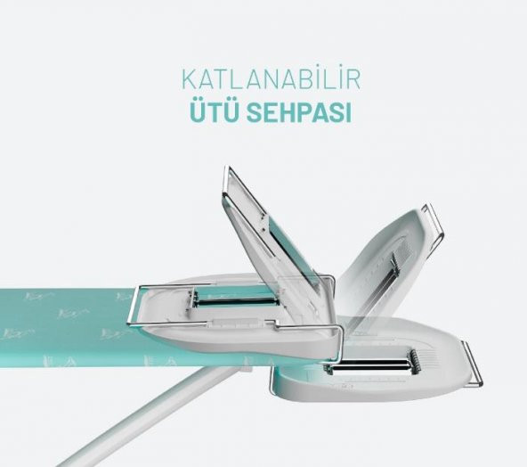 Gazella Squad Elegance Ev Tipi 900 E Turkuaz Ütü Masa Kol Aparatlı - 4
