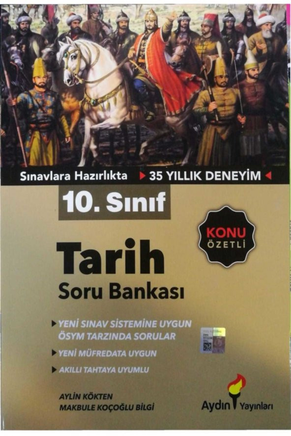 10. Sınıf Tarih Soru Bankası Aydın Yayınları