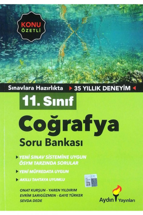 11. Sınıf Coğrafya Konu Özetli Soru Bankası Aydın Yayınları