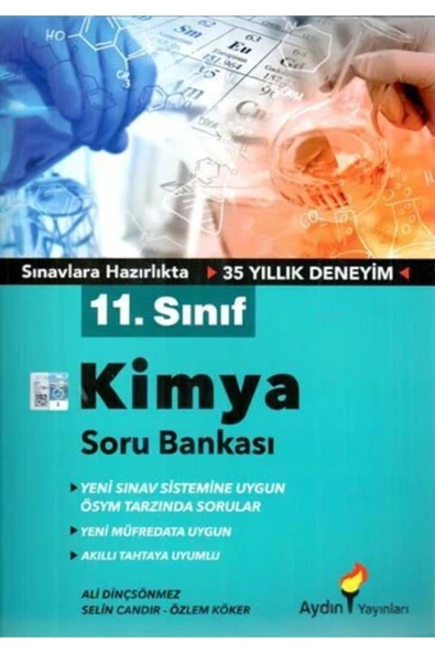 11. Sınıf Kimya Tamamı Video Çözümlü Soru Bankası Aydın Yayınları ürün görseli