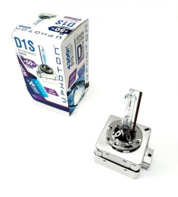 PHOTON D1S 4300K XENON AMPÜL +50 FAZLA IŞIK (2 ADET)