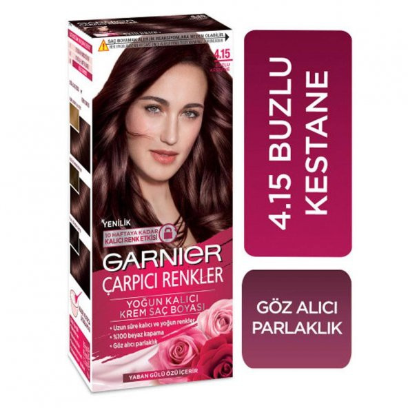 Garnier Çarpıcı Renkler 4.15 Buzlu Kestane ürün görseli 1