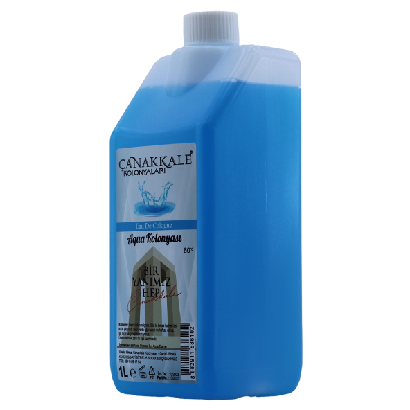 Aqua (OKYANUS) Kolonyası - 1 Litre -(BİDON) Korumalı Kapak - Yeni Model
