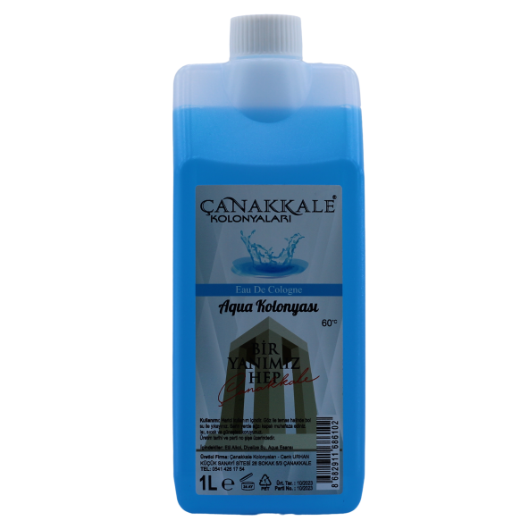 Aqua (OKYANUS) Kolonyası - 1 Litre -(BİDON) Korumalı Kapak - Yeni Model - 2