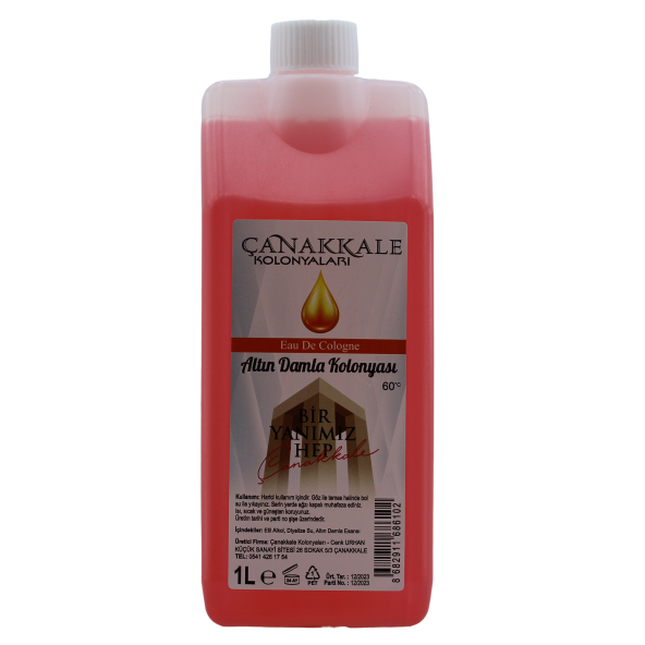Altın Damla Kolonyası -1 Litre -(BİDON) Korumalı Kapak - Yeni Model - 2