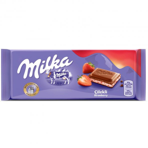 Milka Tablet Çilekli Çikolata 100g