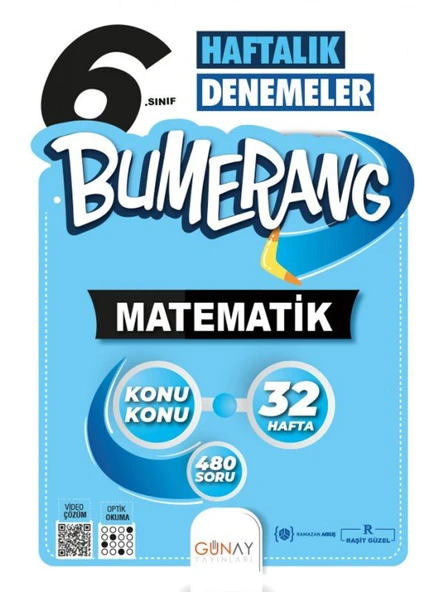 Günay 6.Sınıf Bumerang Haftalık Matematik Denemeleri