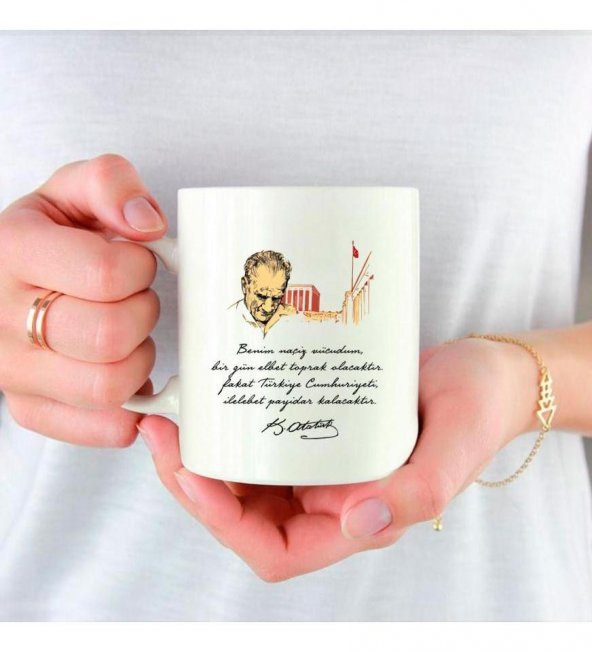 Atatürk 10 Kasım Özel Baskılı Kupa Bardak HK2301 ürün görseli