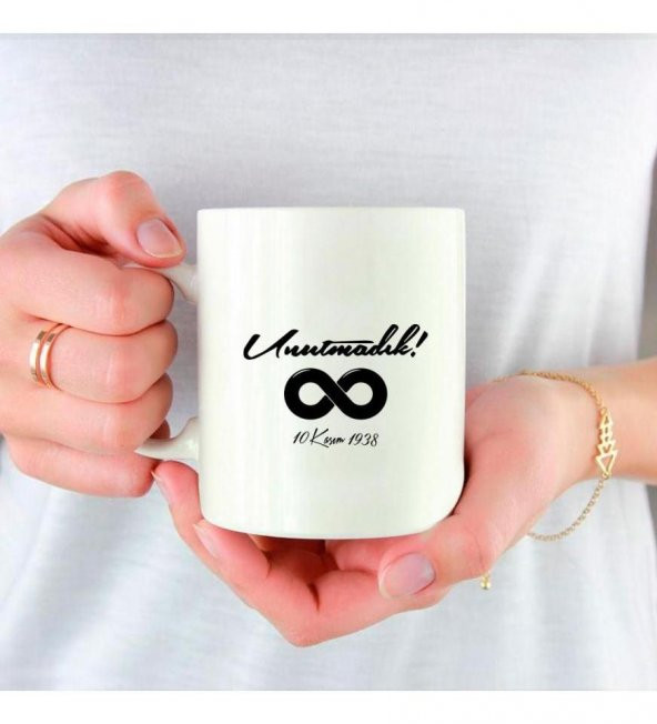 Atatürk 10 Kasım Özel Baskılı Kupa Bardak HK2301 - Resim 2