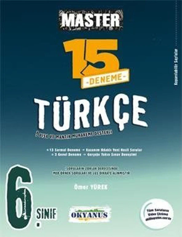 Okyanus 6.Sınıf Master 15 Türkçe Deneme