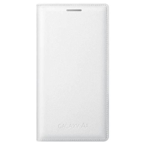Samsung Galaxy A3 (2015) Kılıf Flip Cover Samsung Orjinal - Beyaz (Outlet) - Resim 4