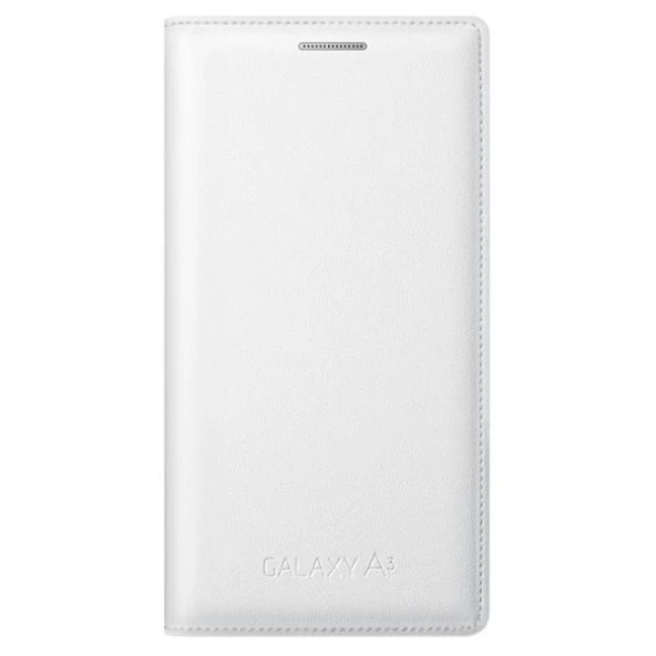 Samsung Galaxy A3 (2015) Kılıf Flip Cover Samsung Orjinal - Beyaz (Outlet) - Resim 5