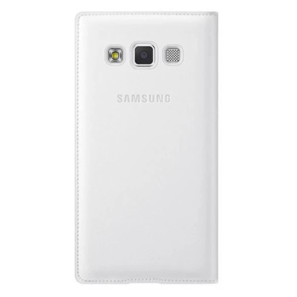 Samsung Galaxy A3 (2015) Kılıf Flip Cover Samsung Orjinal - Beyaz (Outlet) - Resim 6
