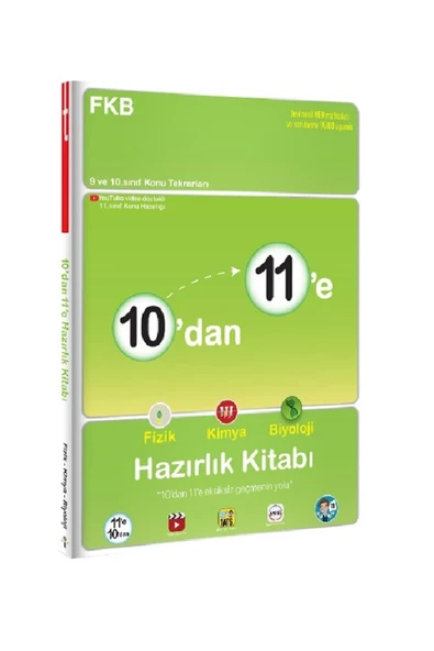 Tonguç Akademi 10 dan 11 e Fizik Kimya Biyoloji Hazırlık Kitabı