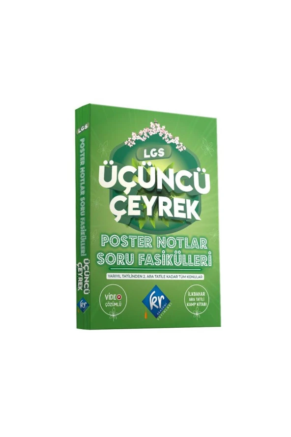 2022 8. Sınıf LGS Poster Notlar Soru Fasikülleri Üçüncü Çeyrek