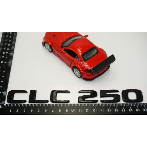CLC 250 Bagaj Parlak Siyah ABS 3M 3D Yazı Logo - 5
