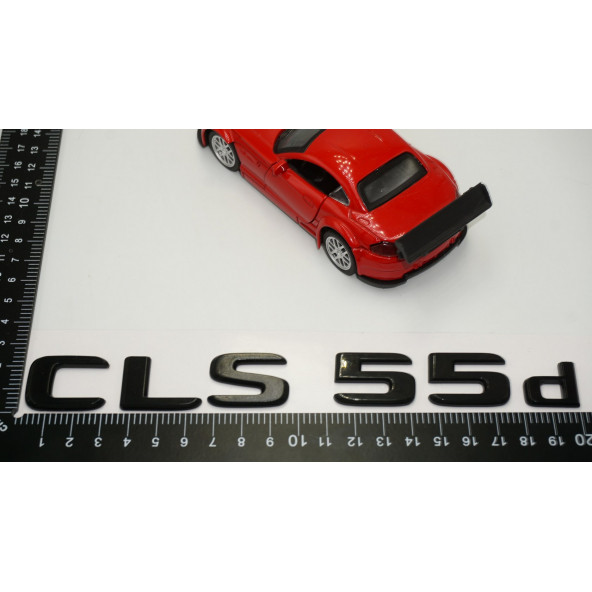 CLS 55d Bagaj Parlak Siyah ABS 3M 3D Yazı Logo - 5