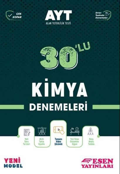Esen AYT Kimya 30 lu Deneme