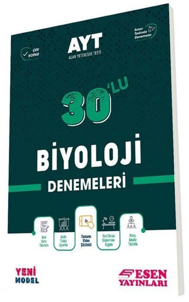 Esen AYT Biyoloji 30 lu Deneme