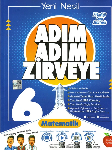 Newton 6.Sınıf Adım Adım Matematik Soru Bankası 2025