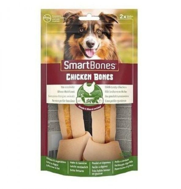 Smartbones 13 CM Tavuklu Düğüm Kemik Medium Köpek Ödülü 2li - 3