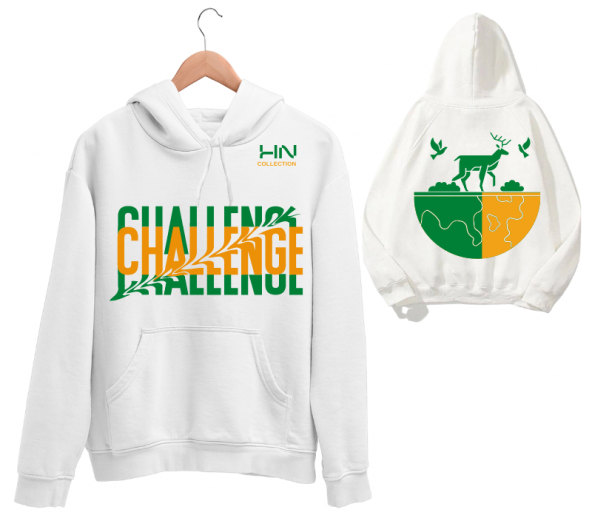 Geyik baskılı kadın sweat - HN COLLECTION