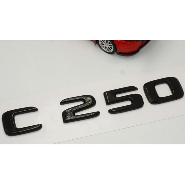 C 250 Bagaj Parlak Siyah ABS 3M 3D Yazı Logo - 3