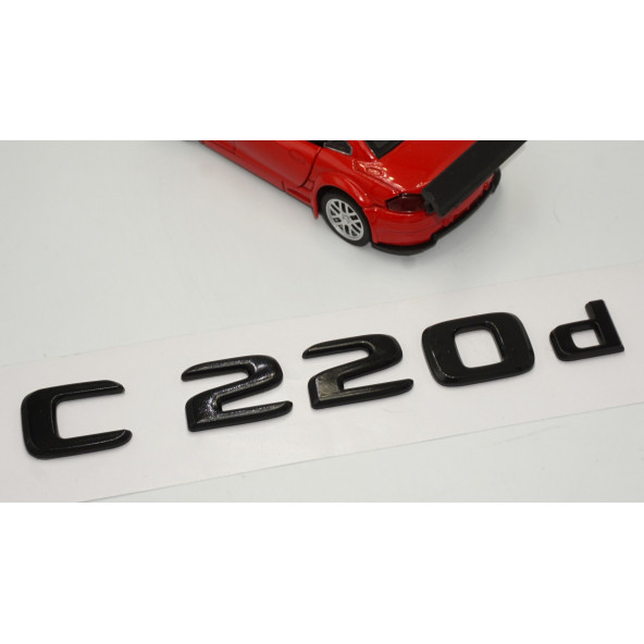 C 220d Bagaj Parlak Siyah ABS 3M 3D Yazı Logo - 3