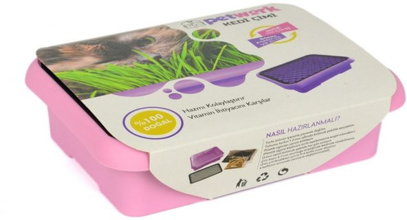 Kedi Çimi - Mama Kabı / Su Kabı Hediyeli (Lisinya) - 2