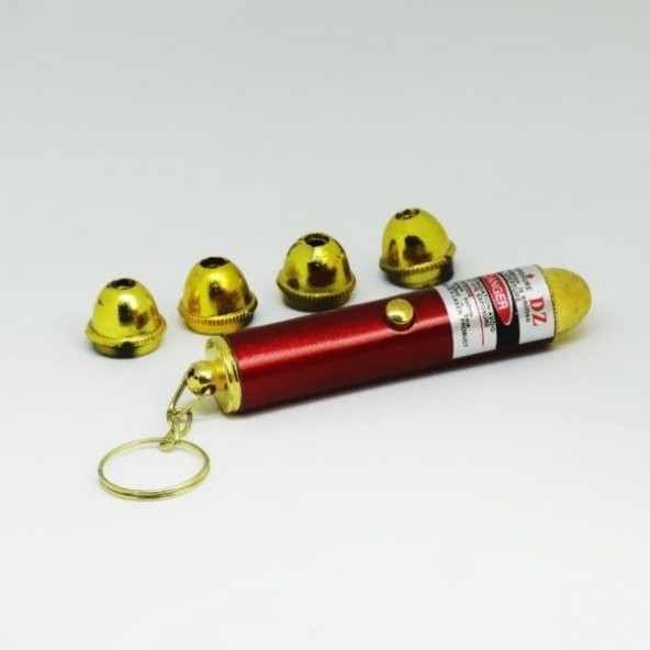 4 Yedek Başlıklı Pilli Kedi Oyuncağı Lazer Anahtarlık (Lisinya) - 2