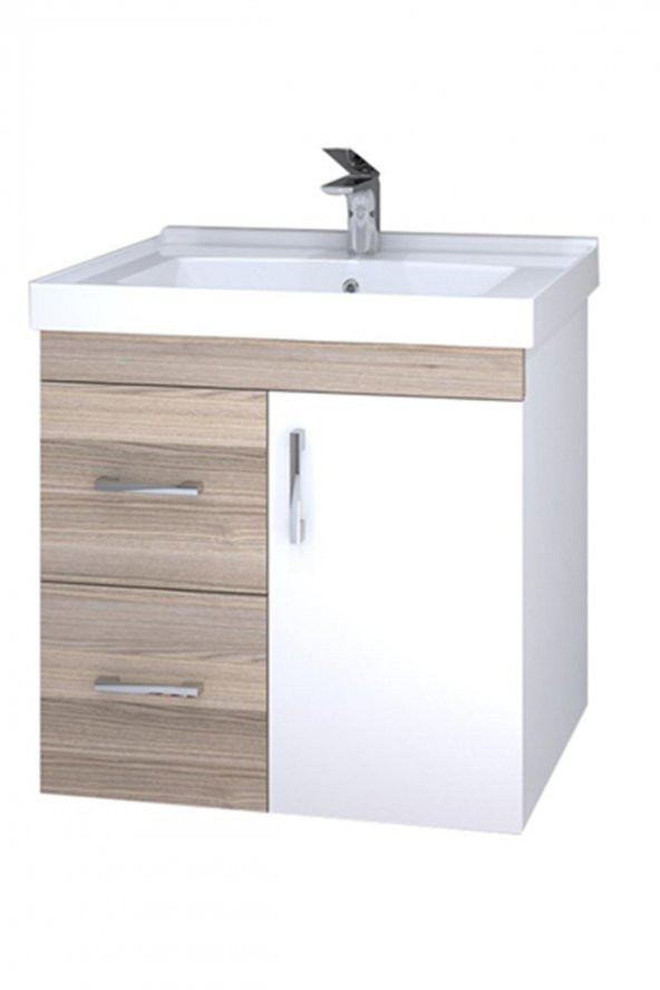 Denko Petra 65 cm MDF Banyo Dolabı Alt Modül ve Seramik Lavabo ürün görseli