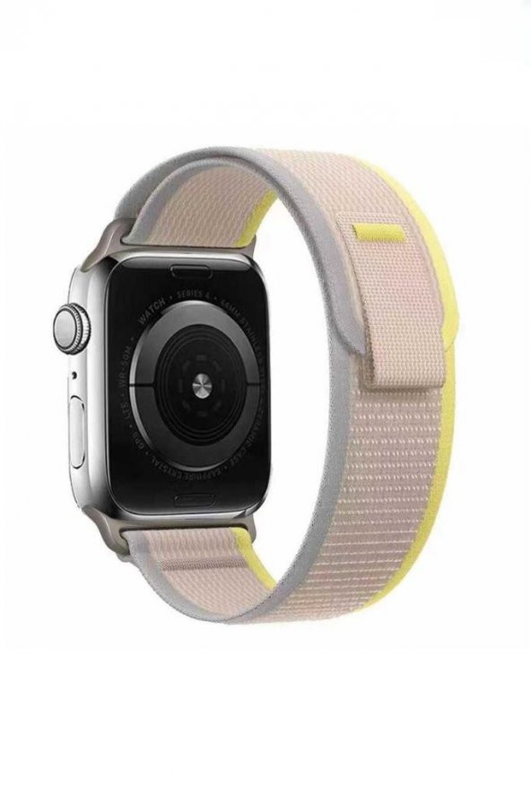 Apple Watch 44mm Renkli ​​​​KRD-77 Örgülü Hasır Tokalı Kordon - 2