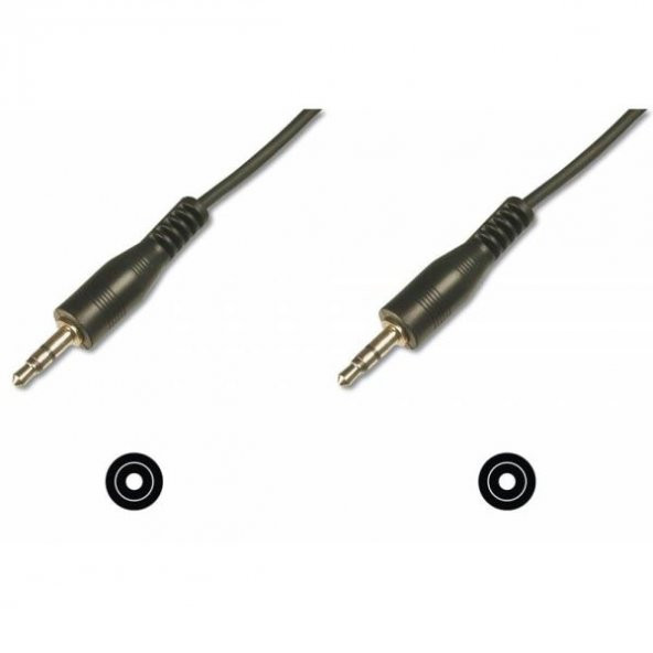 DIGITUS AK-510100-015-S 1,5m 3,5mm STEREO KABLO SİYAH