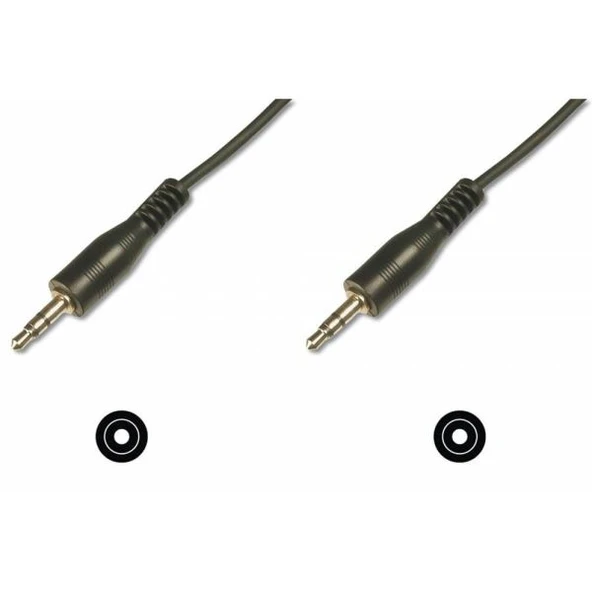 Digitus  AK-510100-015-S 1,5m 3,5mm(E)/(E)Stereo k kablo ürün görseli 1