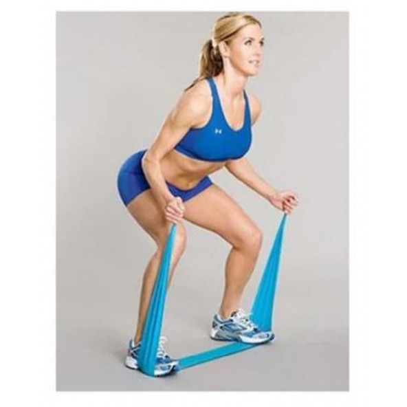 3 Adet Pilates Bandı "Hafif Orta Sert" Gerdirme Sağlık Bandı 90 X 7''5 Cm - 2