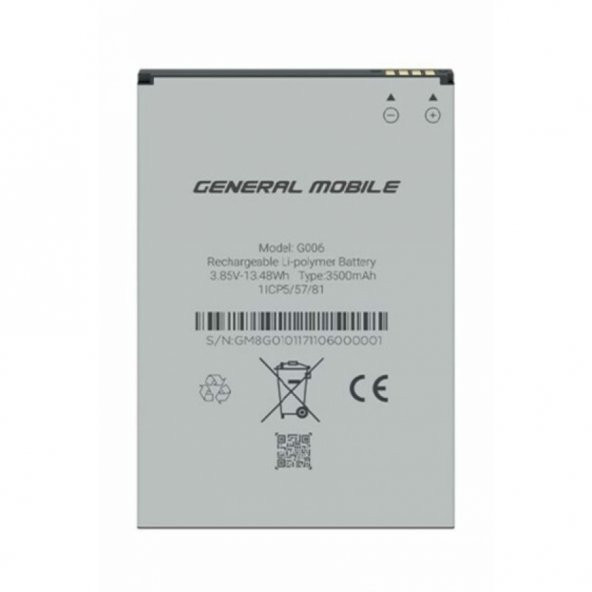 General Mobile Gm8 Go Gm9 Go Gm6 Ds 100 Orjinal Batarya Pil (Poşetli)
