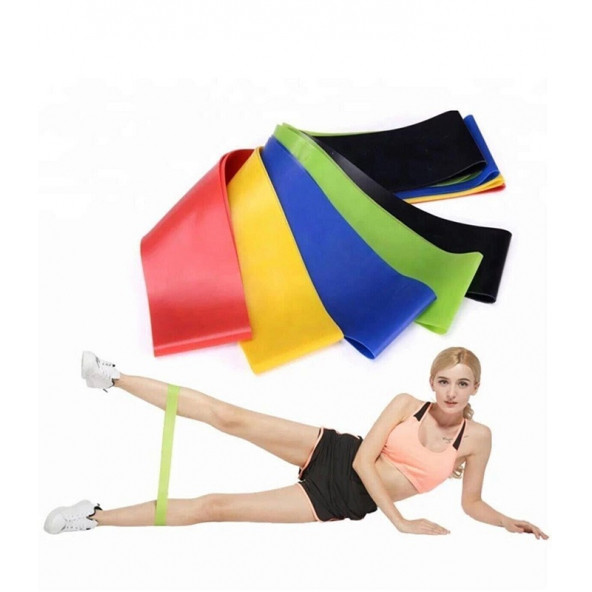Pilates Bandı Plates Egzersiz Direnç Lastiği 5'li Set - 7