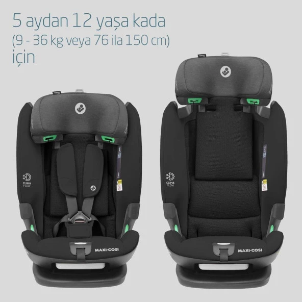 Maxi-Cosi Titan Pro I-Size ADAC'lı 9-36 Kg Çocuk Oto Koltuğu Authentic Black - 2